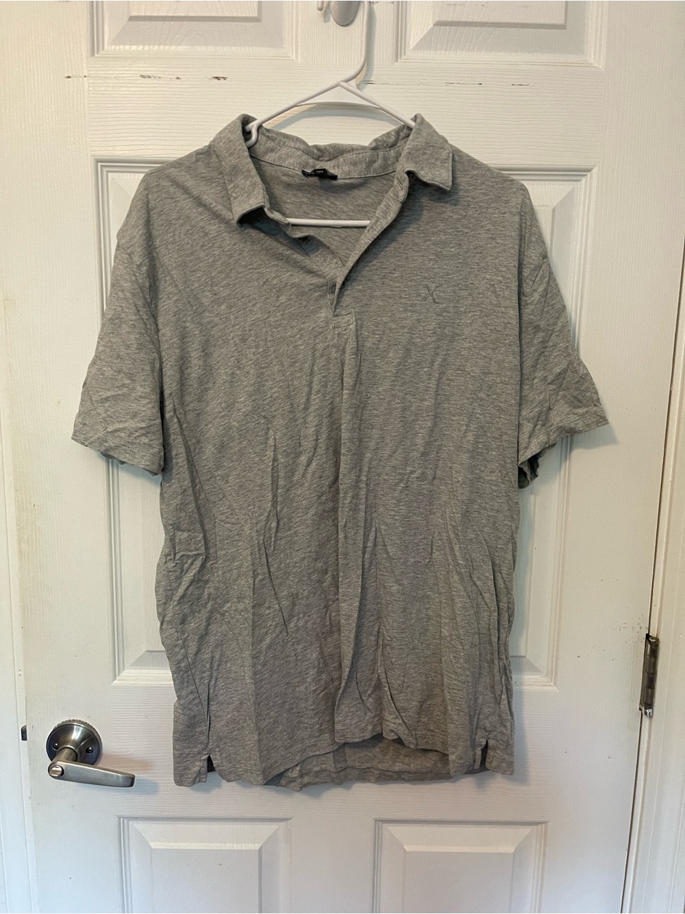 Express Men's Heather Gray Polo Shirt